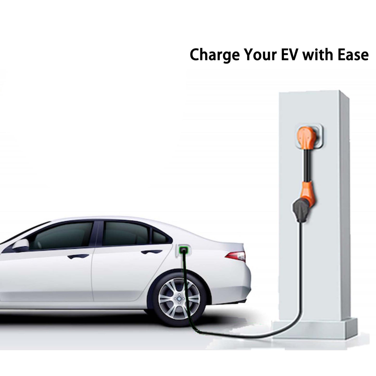 ZEMIRO CHARGE 14-30P to 14-50R EV Charger Adapter,UL Listed 30A Dryer EV Charging Adapter Cord to 50A 14-50 Adapter Compatible with Tesla and Other EV Level 2 Charging