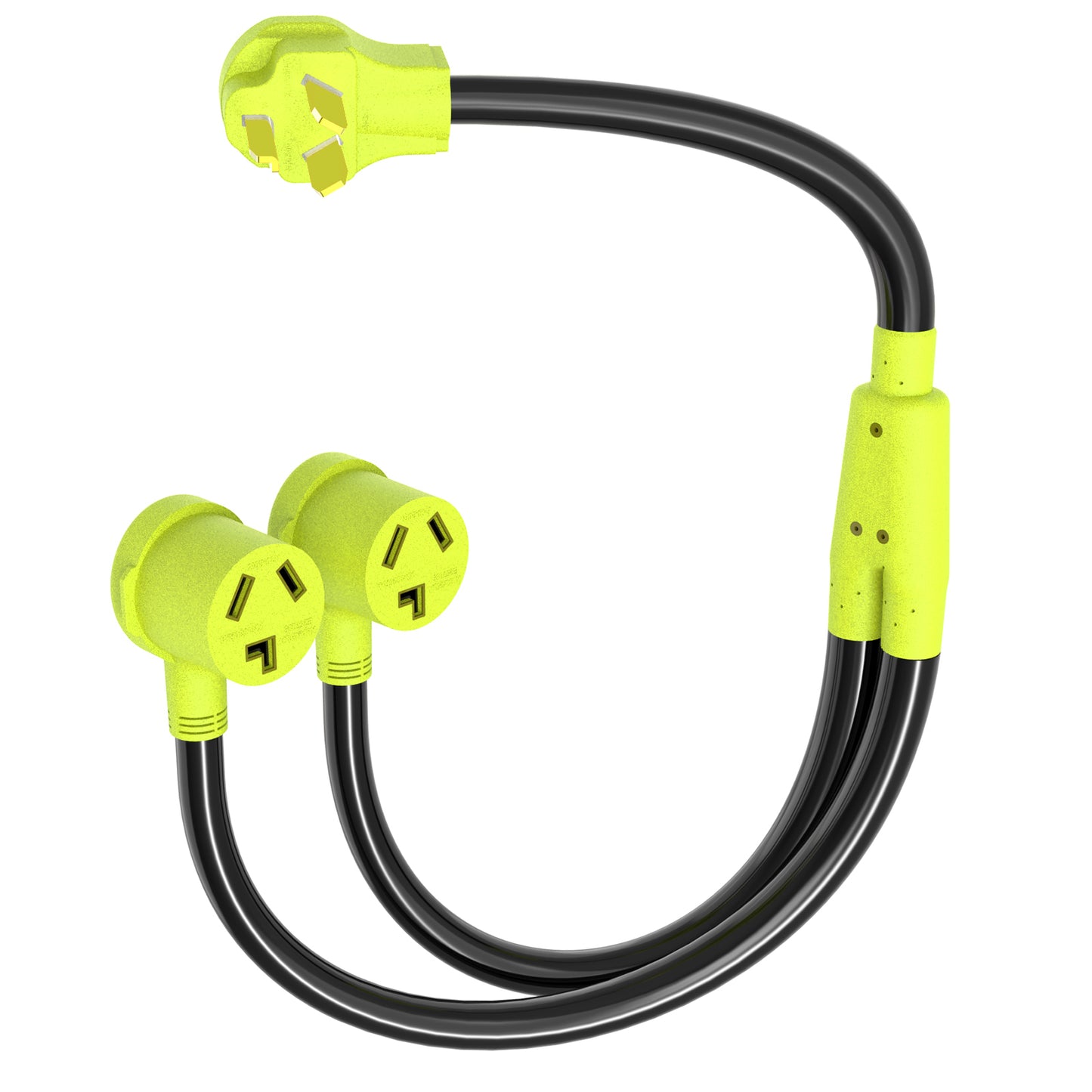 ZEMIRO CHARGE EV 10-30P to 10-30R EV Charger Adapter Y Splitter Cord 10/3 STW 30 Amp 250 Volt Power Cord Adapter for EV, Dryer Outlet and Level 2 EV Charging
