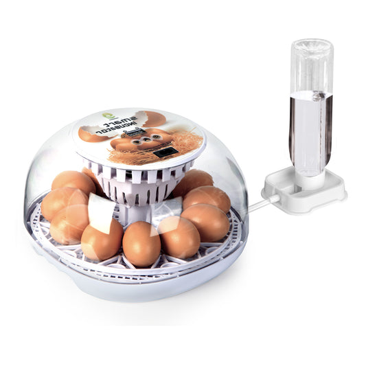 ZEMIRO CHARGE 12 Eggs Incubator for Hatching Eggs with Automatic Egg Turner, Temperature Control, Automatic Water Adding for Hatching Chicken, Goose, Duck, Quail, Pigeon, and Turkeys