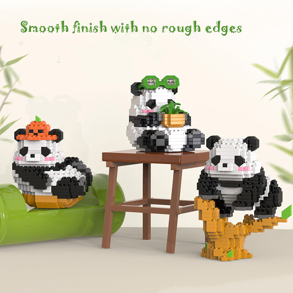 ZEMIRO CHARGE Mini Building Blocks Micro Blocks 3D Building Toy Panda for Kids Ages 6 and Up, Mini Blocks Building Sets for Adults Ideal Gift for Birthdays, Christmas, and Creative Home Decoration (6 Gift Sets with 2502 Pieces)