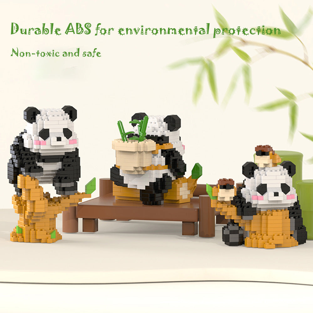 ZEMIRO CHARGE Mini Building Blocks Micro Blocks 3D Building Toy Panda for Kids Ages 6 and Up, Mini Blocks Building Sets for Adults Ideal Gift for Birthdays, Christmas, and Creative Home Decoration (6 Gift Sets with 2502 Pieces)