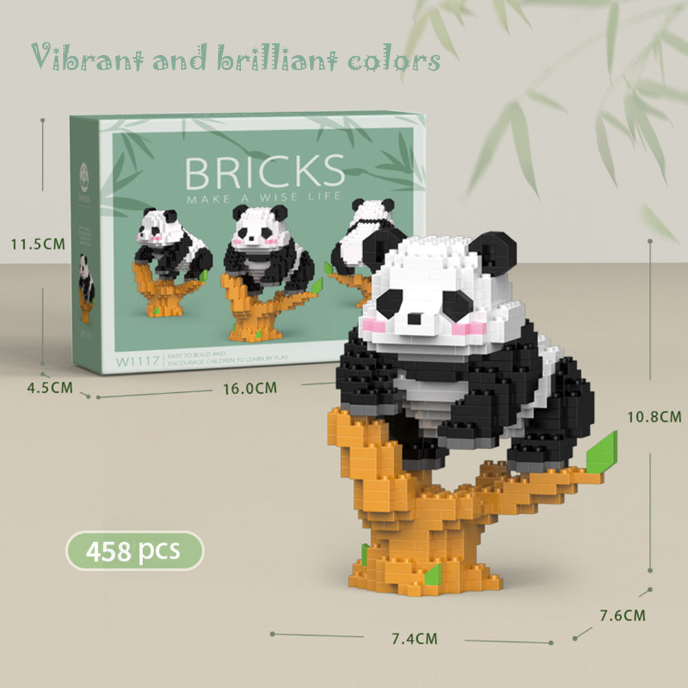 ZEMIRO CHARGE Mini Building Blocks Micro Blocks 3D Building Toy Panda for Kids Ages 6 and Up, Mini Blocks Building Sets for Adults Ideal Gift for Birthdays, Christmas, and Creative Home Decoration (6 Gift Sets with 2502 Pieces)