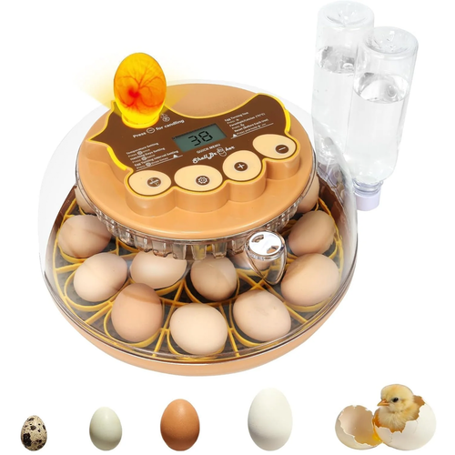 ZEMIRO  – Advanced 18-Egg Incubator for Enthusiasts with Balanced Automation, Stable Temperature, Adaptive Humidity & Full Monitoring