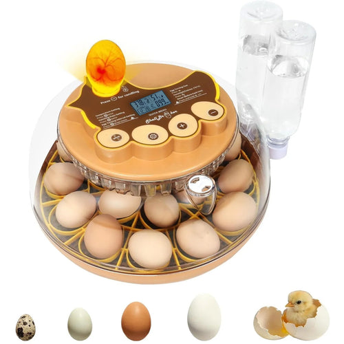 Zemiro Advanced 18-Egg Incubator for Beginners with Balanced Automation, Stable Temperature, Adaptive Humidity & Full Monitoring