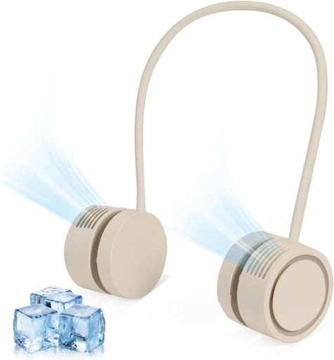 Neck Fan, Portable Bladeless Wearable Fan with 360° Airflow, 3 Speeds, 1600mAh Rechargeable Battery, Quiet Foldable USB Personal Fan for Men, Women, Outdoor, Travel, Gift