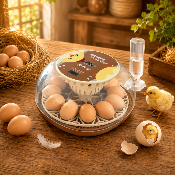 ZEMIRO – Simple 12-Egg Beginner Egg Incubator with Stable Temperature & Humidity, Auto Turning