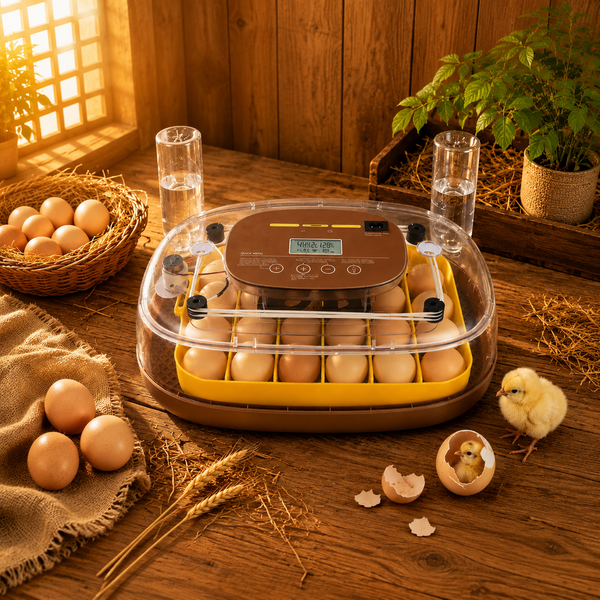 ZEMIRO  – Advanced 24-Egg Incubator for Enthusiasts with Balanced Automation, Stable Temperature, Adaptive Dual Humidity & Auto Turning with Lockdown