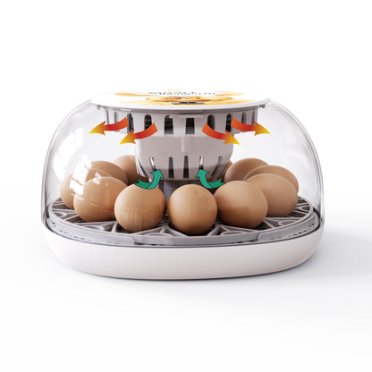 ZEMIRO CHARGE 12 Eggs Incubator for Hatching Eggs with Automatic Egg Turner, Temperature Control, Automatic Water Adding for Hatching Chicken, Goose, Duck, Quail, Pigeon, and Turkeys